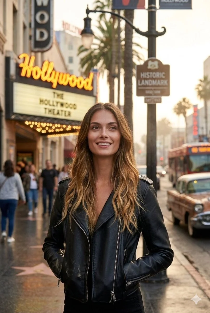 Golden Hour Glamour on Hollywood Boulevard