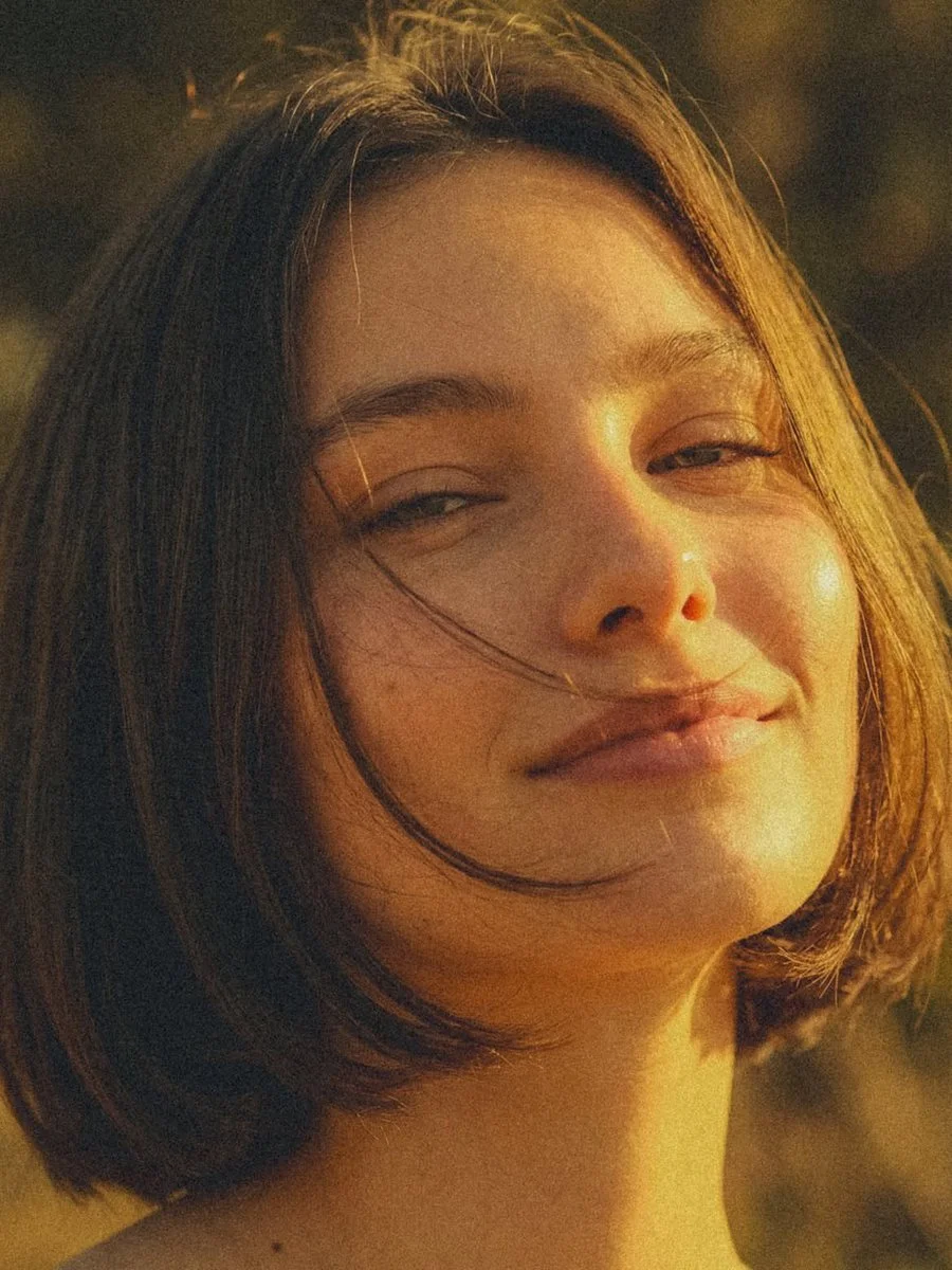 Golden Hour Glow on a Youthful Portrait