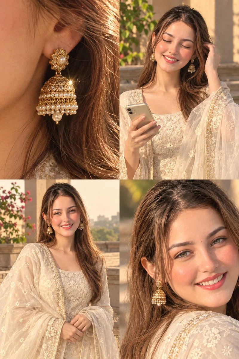 Golden Hour Glow on Ivory Silk Kurta Elegance