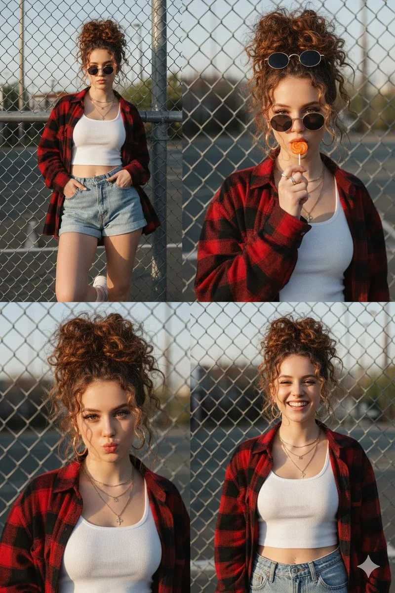 Golden Hour Nostalgia: 90s Urban Vibes