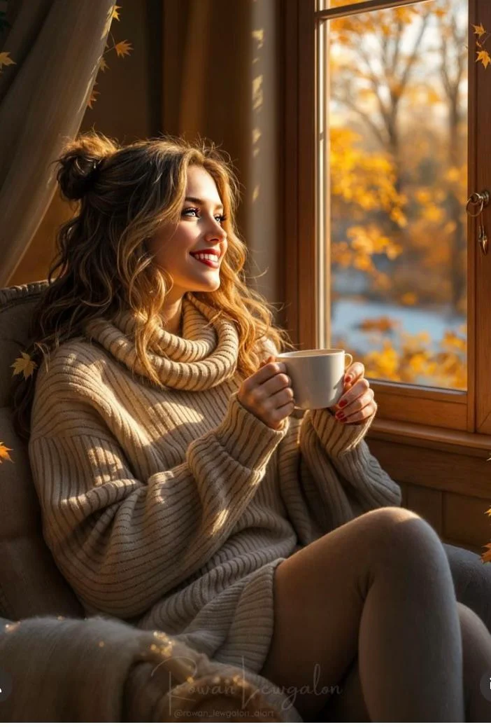 Golden Mornings: A Cozy Autumn Embrace