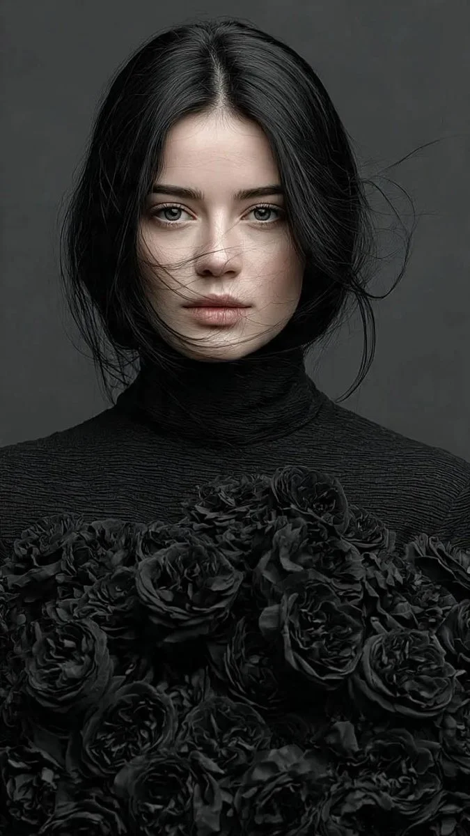 Gothic Elegance: A Haunting Portrait