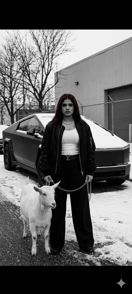 Gothic Winter Elegance Meets Luxury Streetwear