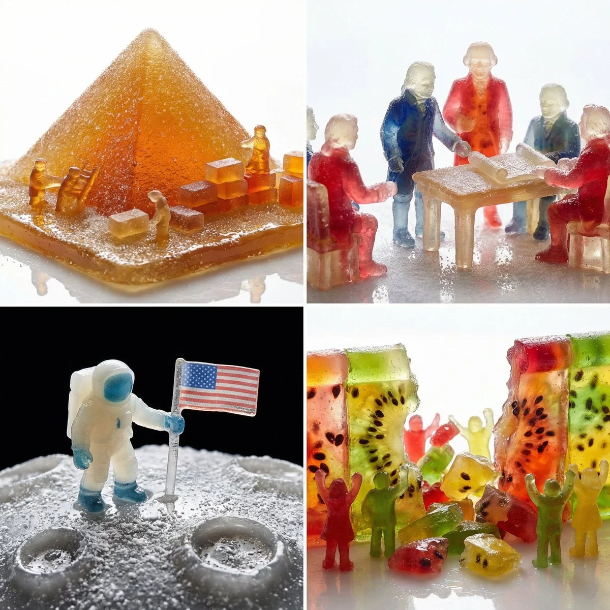 Gummy History: Four Iconic Moments Rendered in Jelly