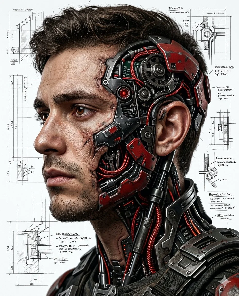 Half-Human, Half-Cyborg: A Detailed Digital Fusion