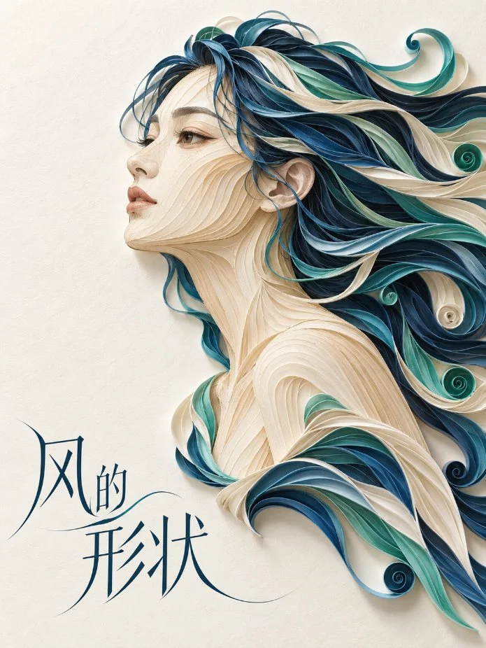 Handcrafted quilled paper art brings red-crowned crane to life