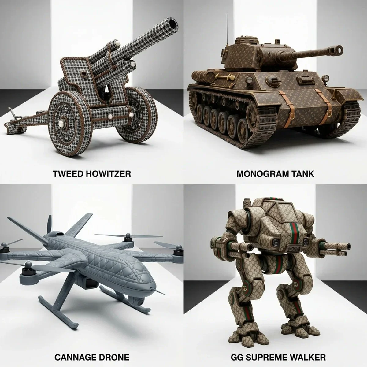 Haute Armory: War Machines in Luxury Fabrics