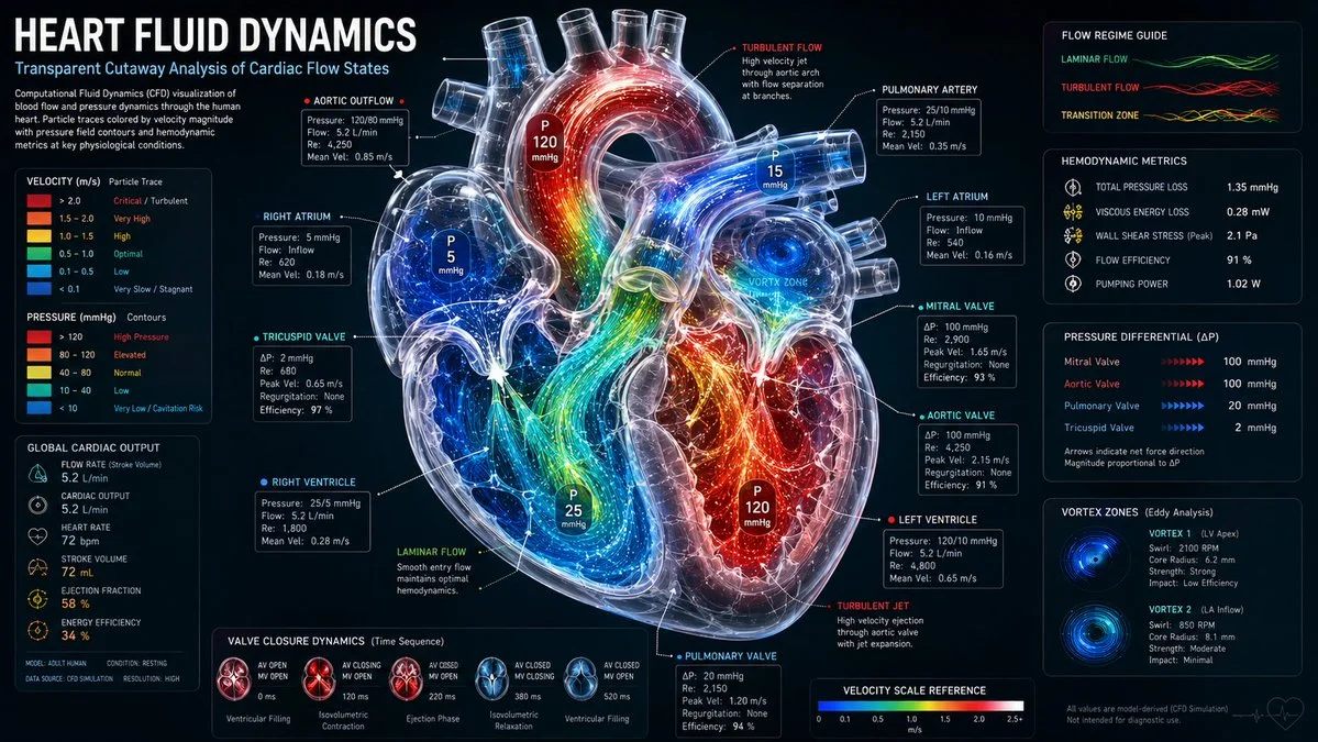 Heart Dynamics: A Fluid Visualization Masterpiece