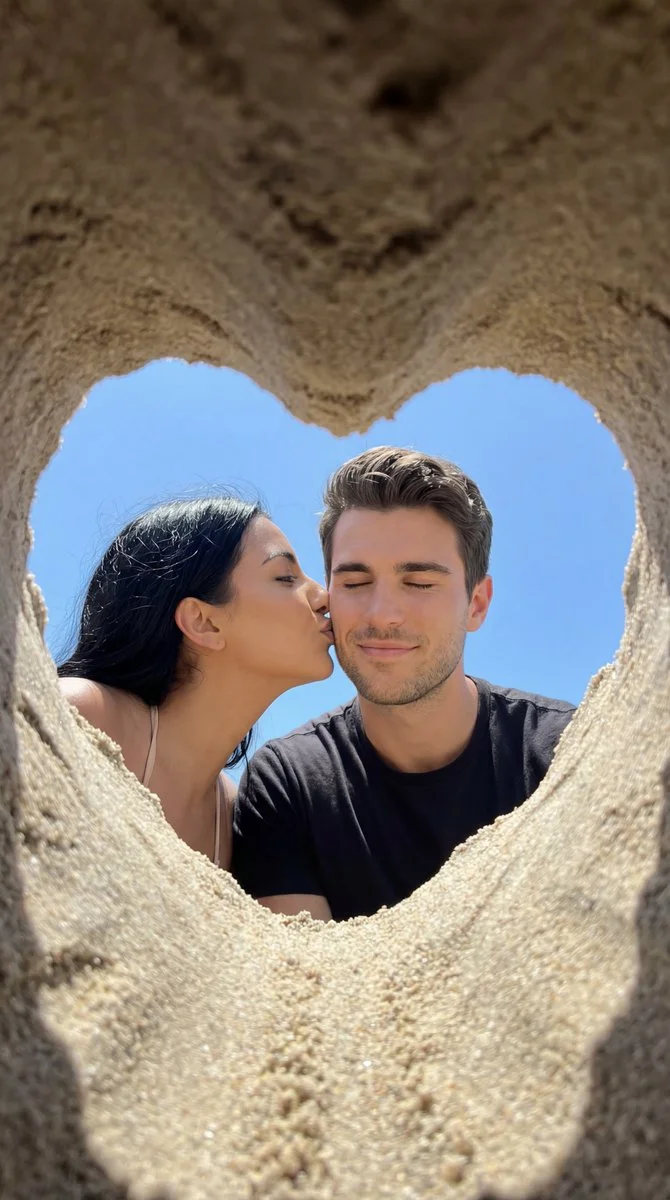 Heart-Shaped Memories: A Beachside Romance