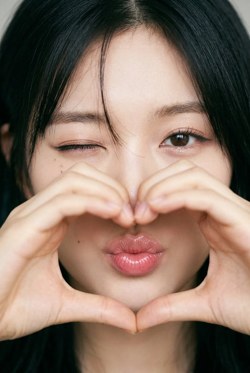 Heartfelt Connection in a Flirtatious Portrait