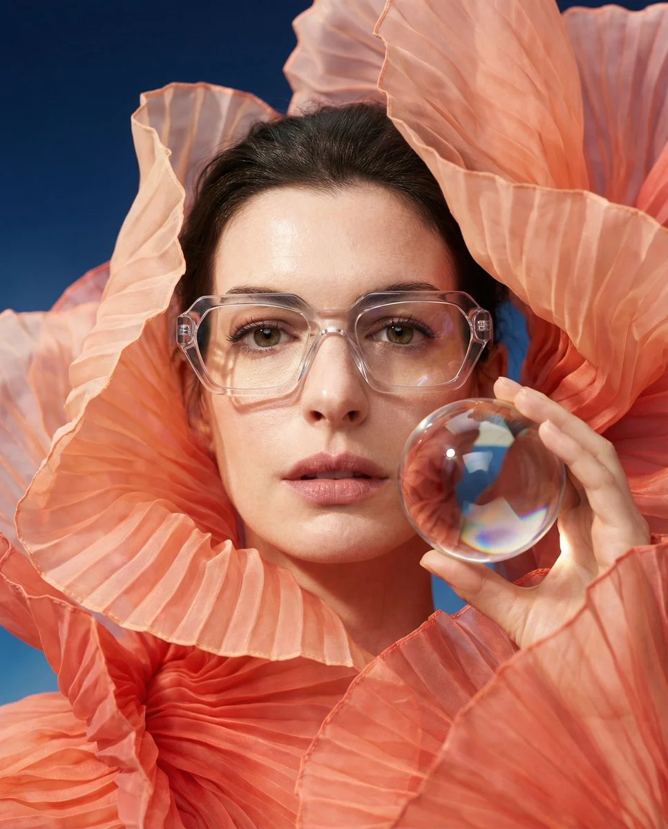 High-Altitude Elegance: Translucent Silk and Prism Refractions