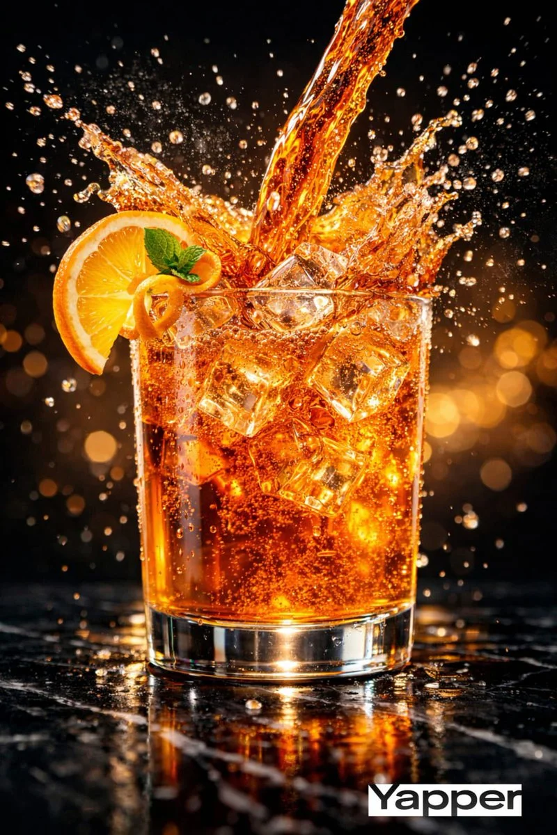 High-Speed Luxury Cola Splash