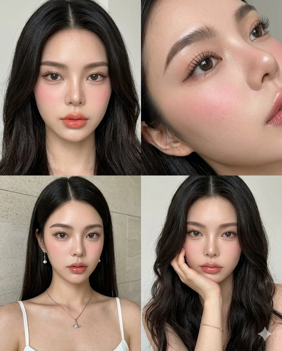 Hyper-Real Collage of Polished Portraits