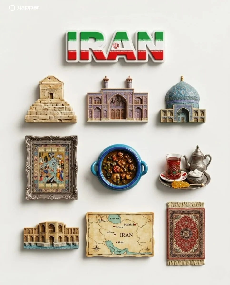 Hyper-Realistic 3D Fridge Magnets Showcasing National Heritage