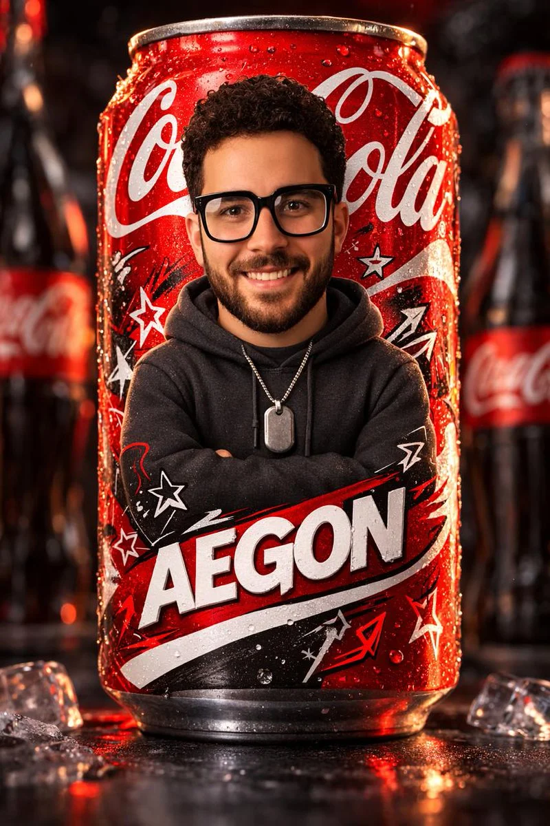 Hyper-Realistic Coca-Cola Collectible Can with 3D Funko Figure