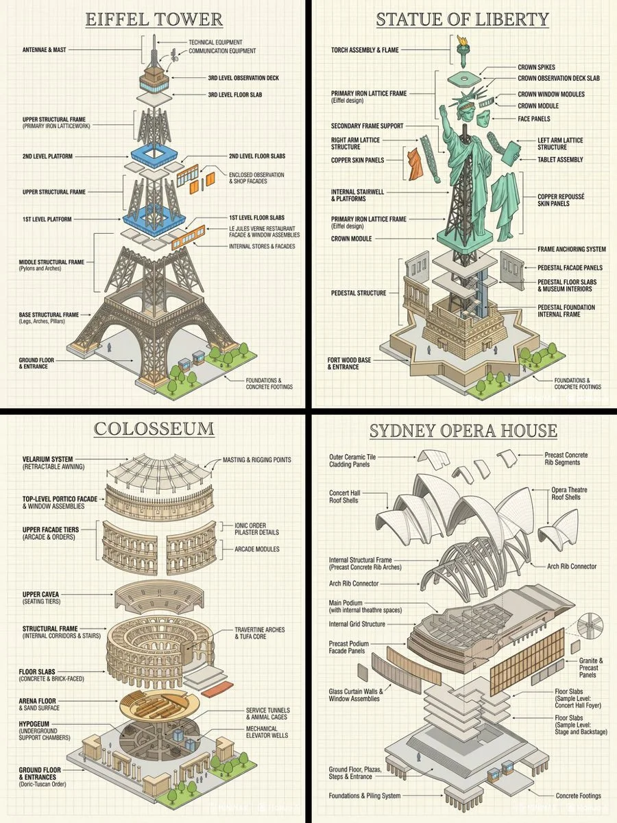 Iconic Landmarks in Shattered Splendor