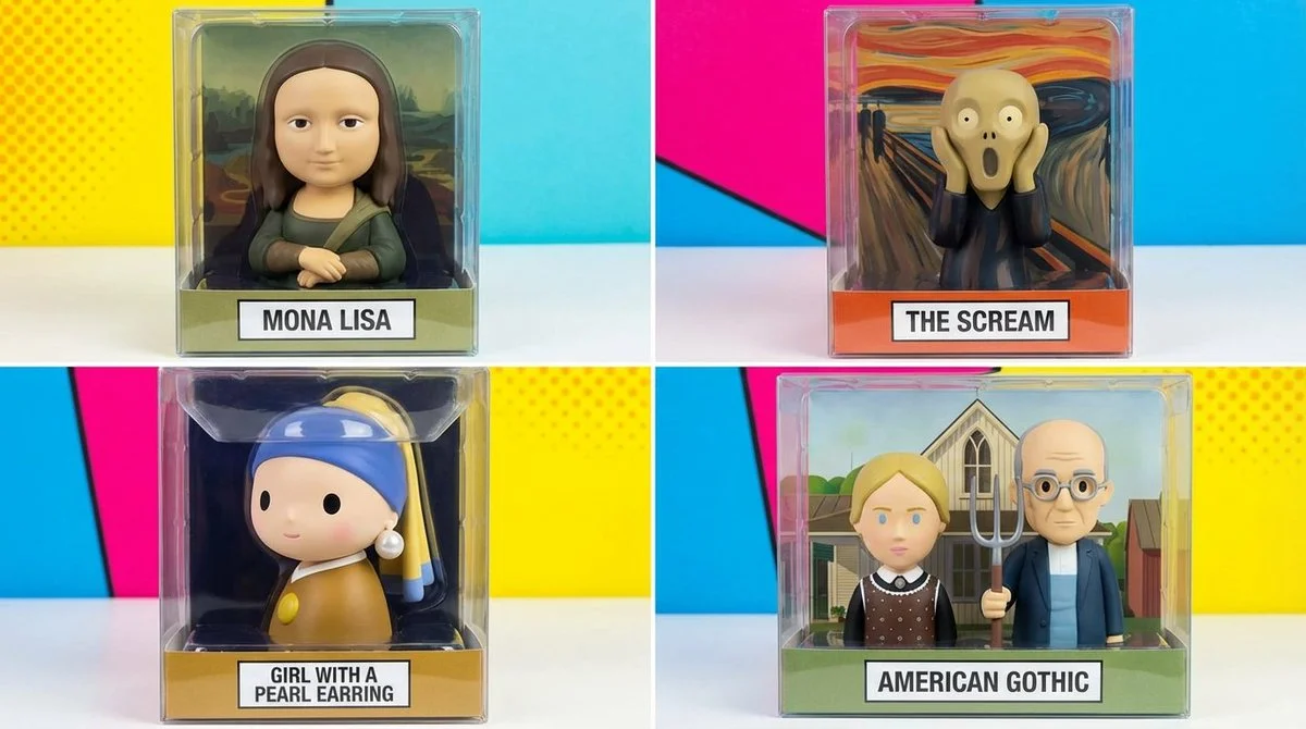 Iconic Masterpieces Reimagined as Designer Vinyl Collectibles