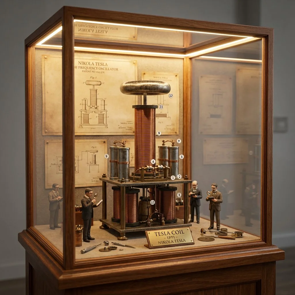 Illuminated Museum Model Showcasing a Revolutionary Invention’s Inner Workings