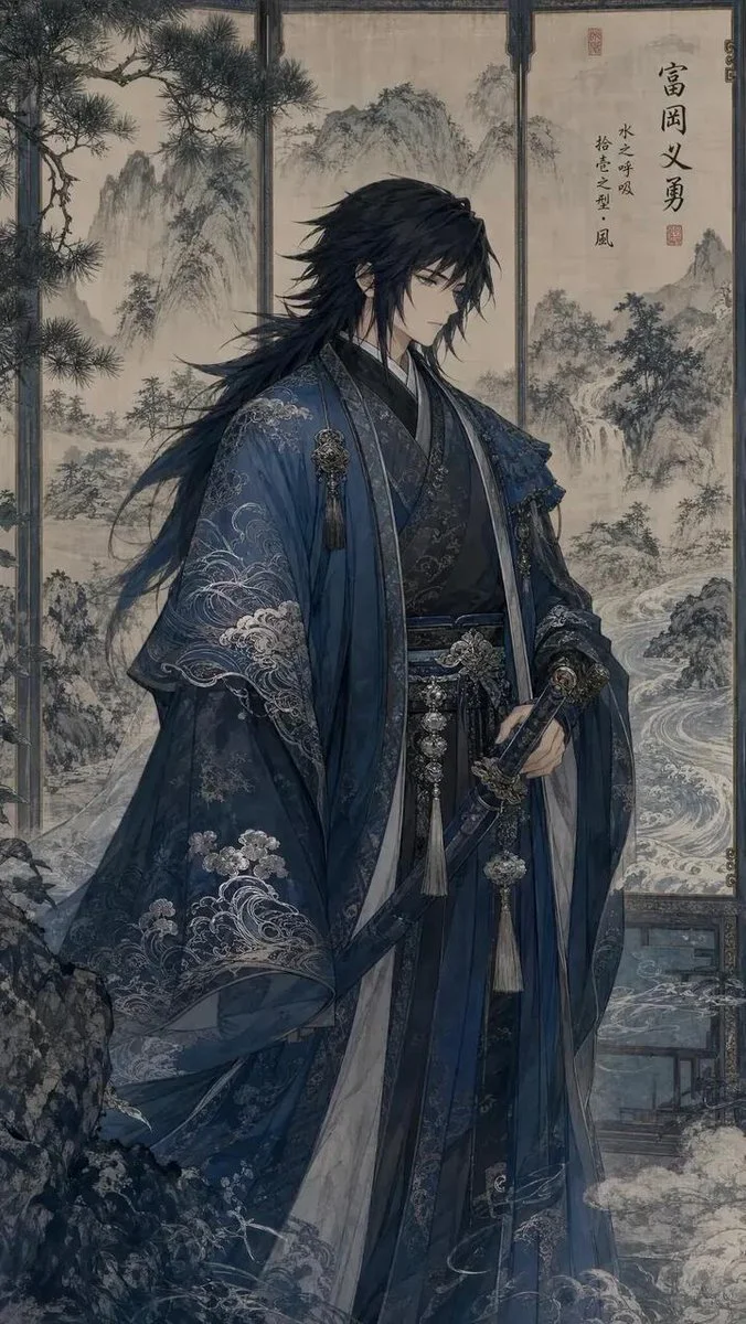 Imperial Flame Guardian in Regal Anime Style