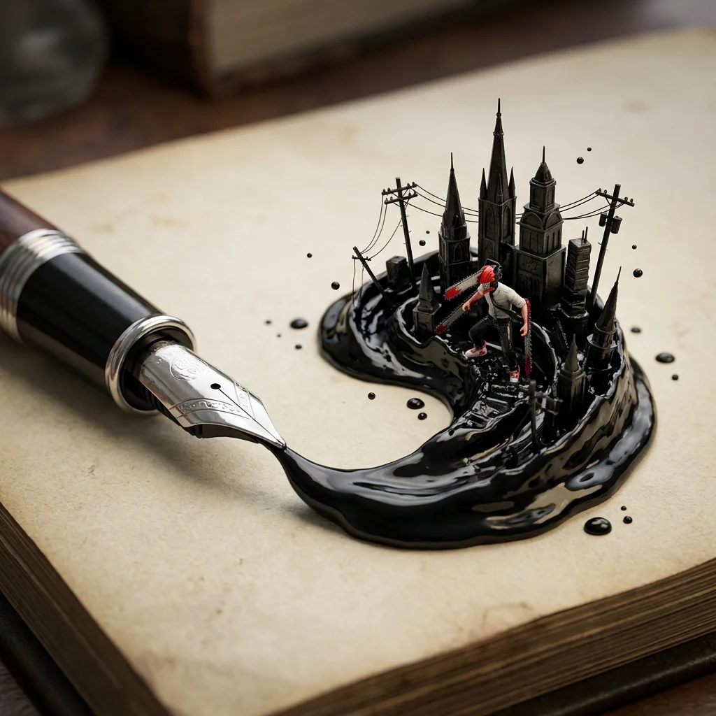 Ink Meets Imagination in Macro Detail