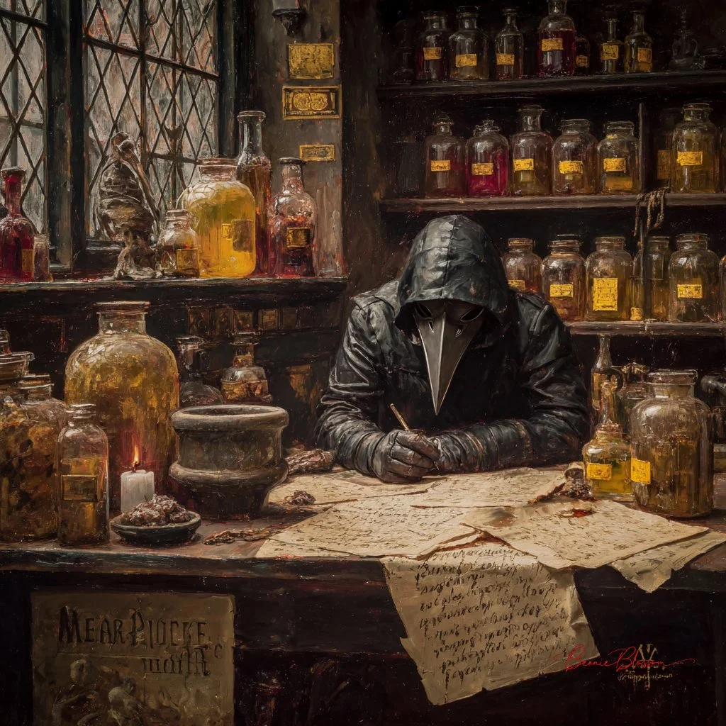 Inside a 14th Century Plague Doctor’s Storm-Battered Laboratory