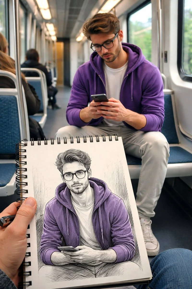 Intimate Urban Portrait Moment