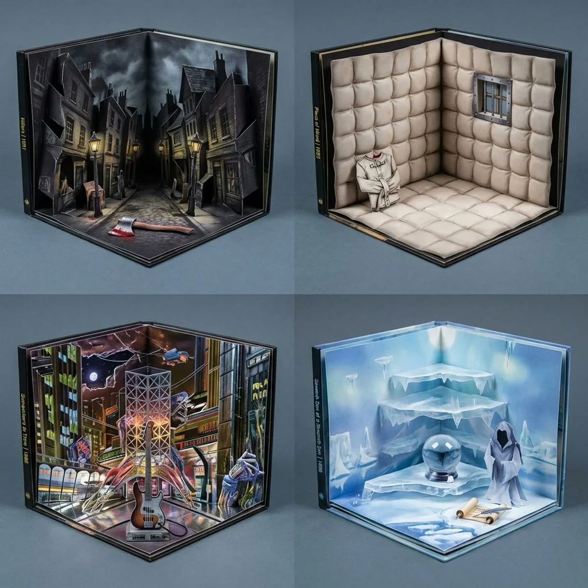 Iron Maiden Albums Reimagined as Architectural Pop-Up Worlds
