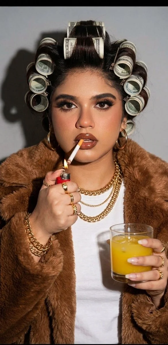 Ironic Wealth in Editorial Glam