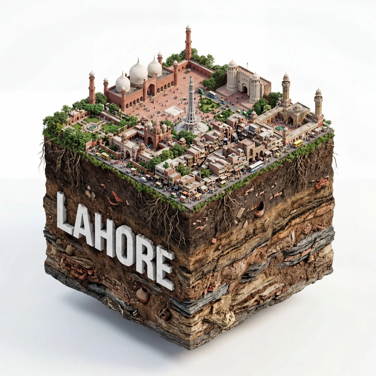 Isometric Cube Diorama of [CITY NAME]