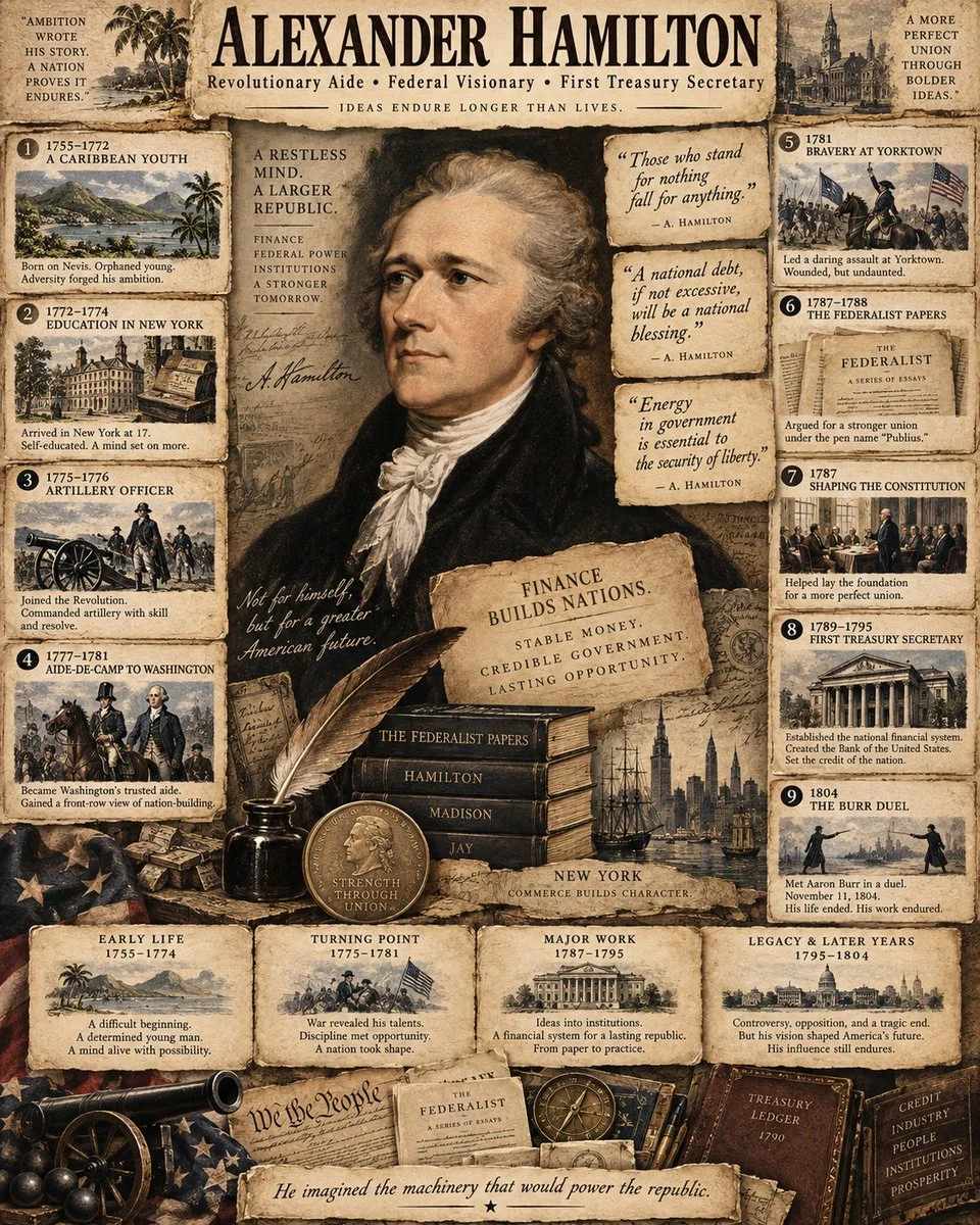 Jefferson's scrapbook poster blends Enlightenment ideas with vivid biography