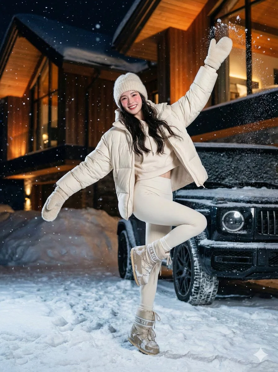 Joyful Chill: Winter Elegance Unveiled