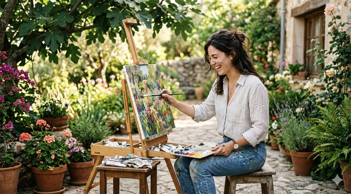 Joyful Expressions in a Mediterranean Garden