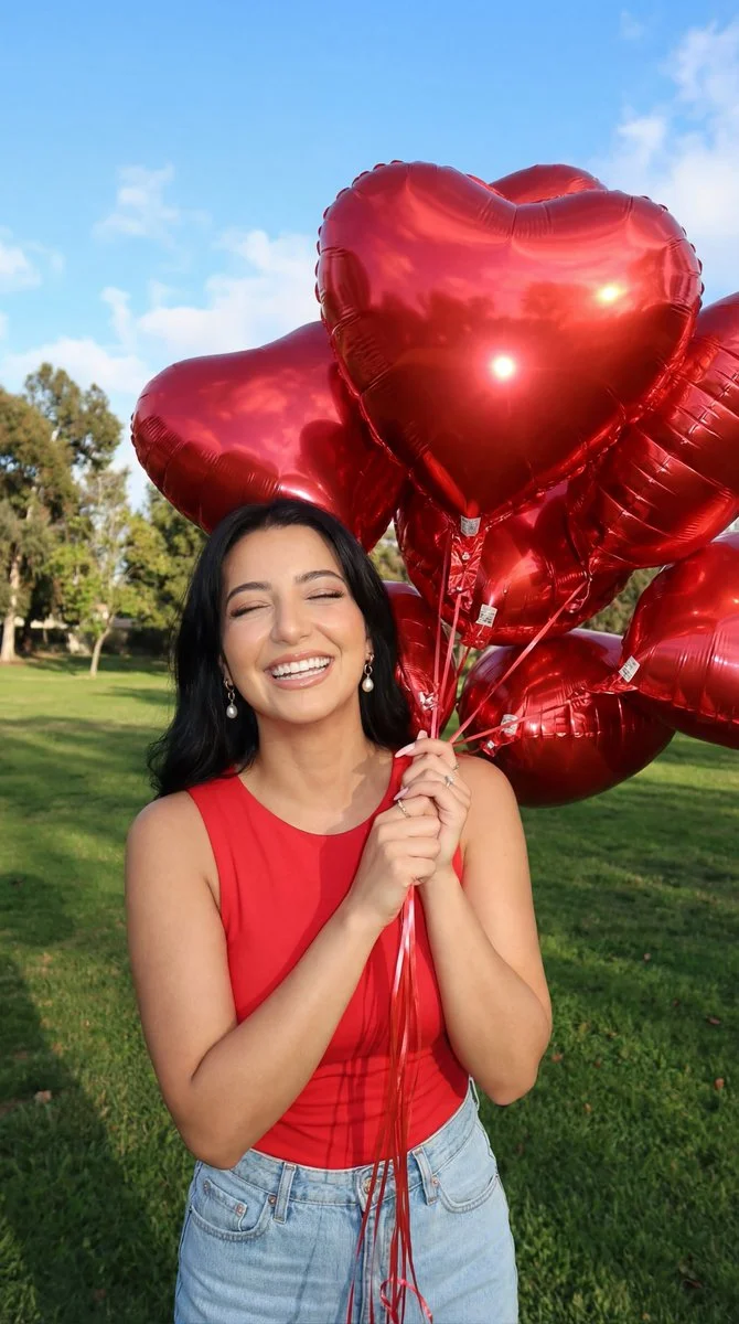 Joyful Moments with Heart Balloons