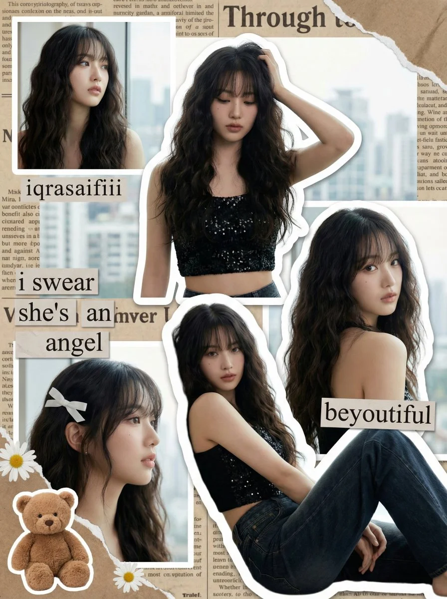 K-Pop Dreamscape: A Retro Scrapbook Adventure