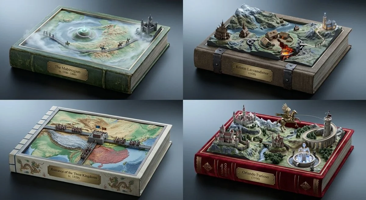 Kinetic Bookscapes: A Literary Showcase