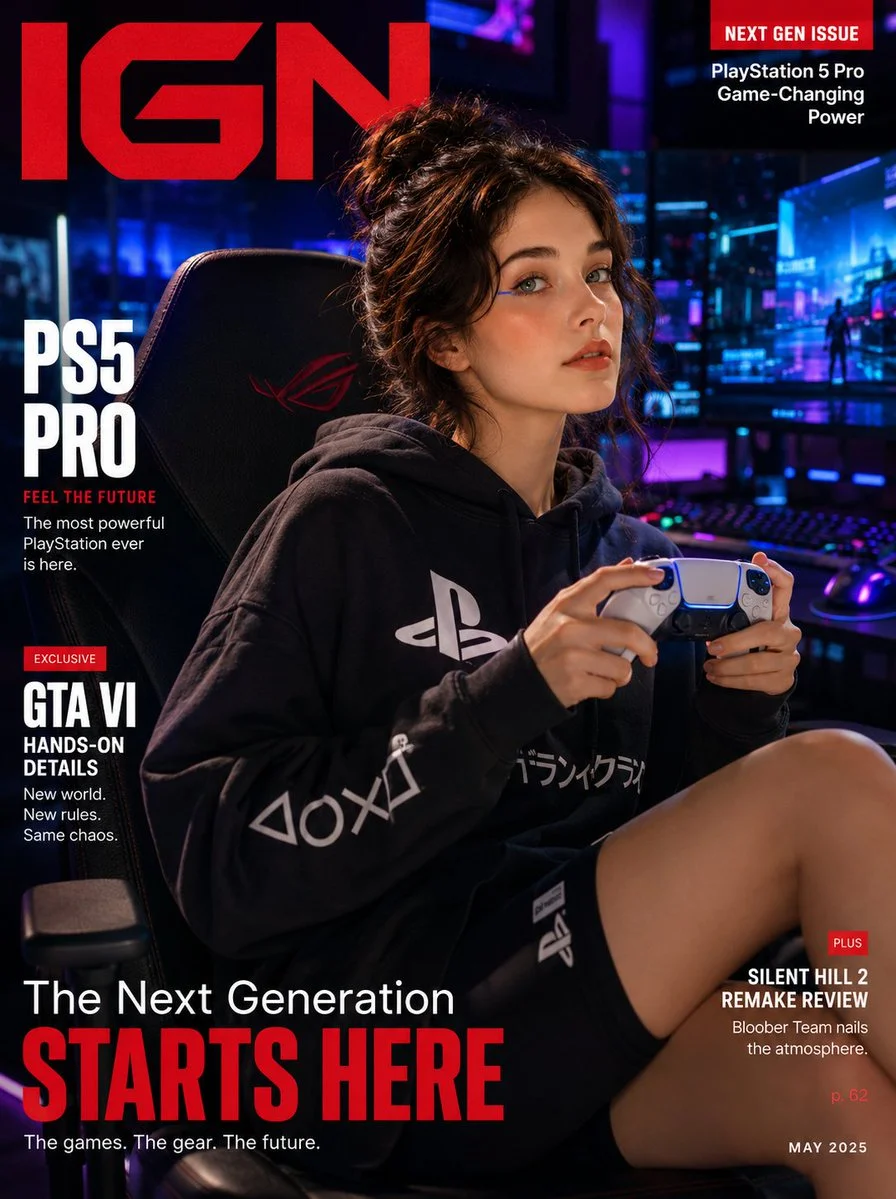 Korean gamer in neon-lit battlestation grips DualSense with focus