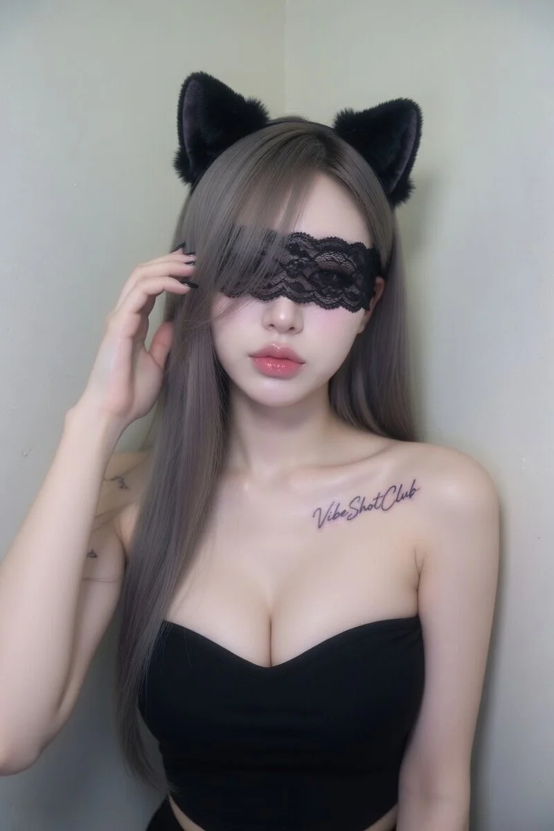 Korean Influencer's Dreamy Selfie with Subtle Edge and Soft Focus