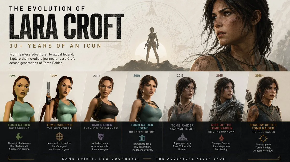 Lara Croft: A Design Evolution Journey