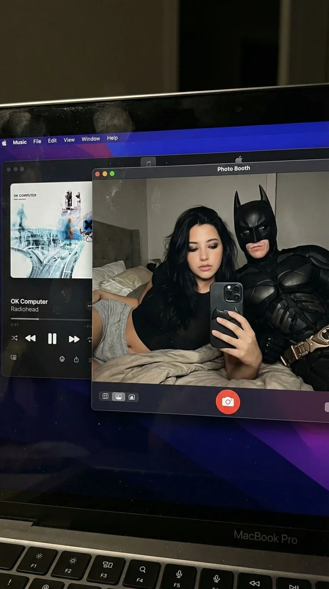 Late-Night Duo: Batman Meets Chill Vibes