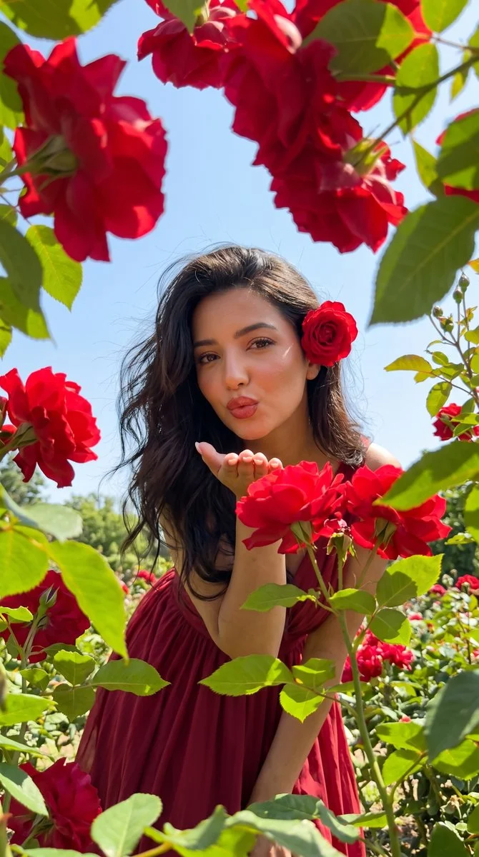 Latin Romance in a Rose Garden