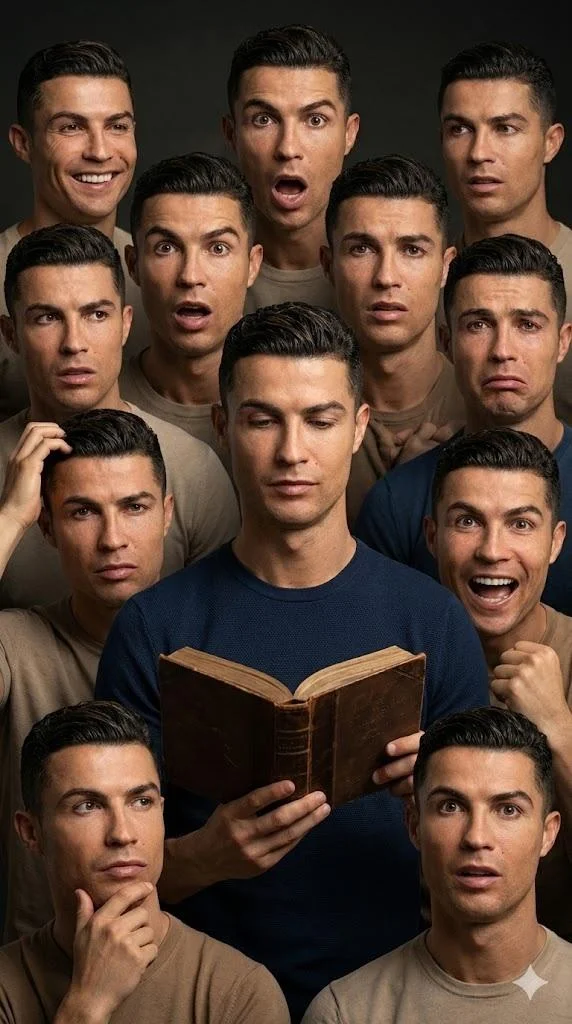 Layered Emotions: Cinematic Portrait of One in Many Moods