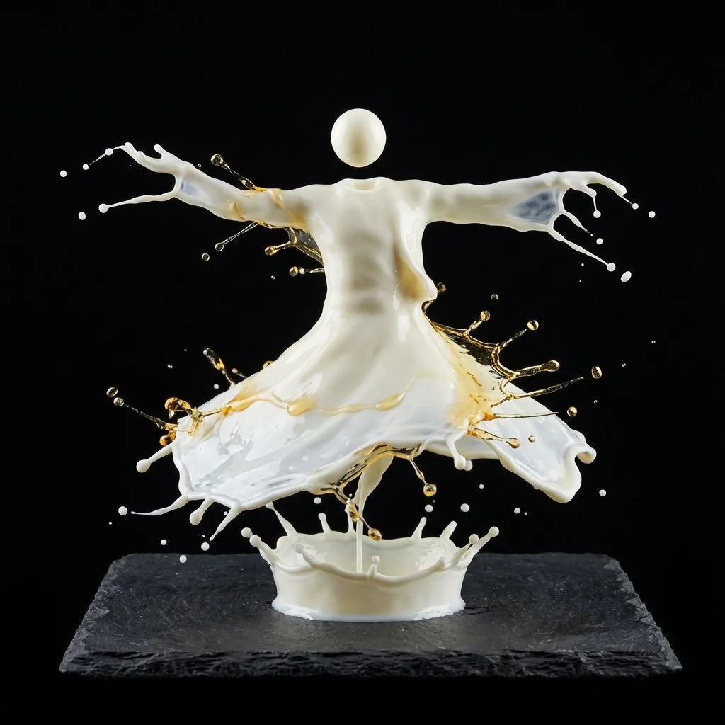 Liquid Dance: Sculpting Movement in Viscous Form