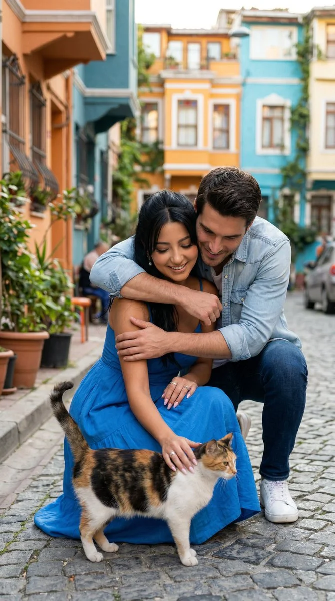 Love and Whiskers on Balat's Colorful Streets