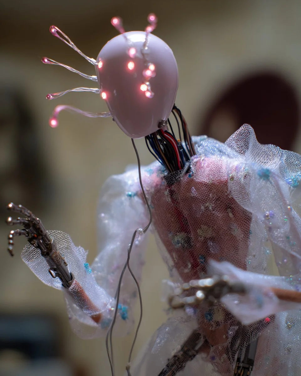 Luminous Automaton in Lace