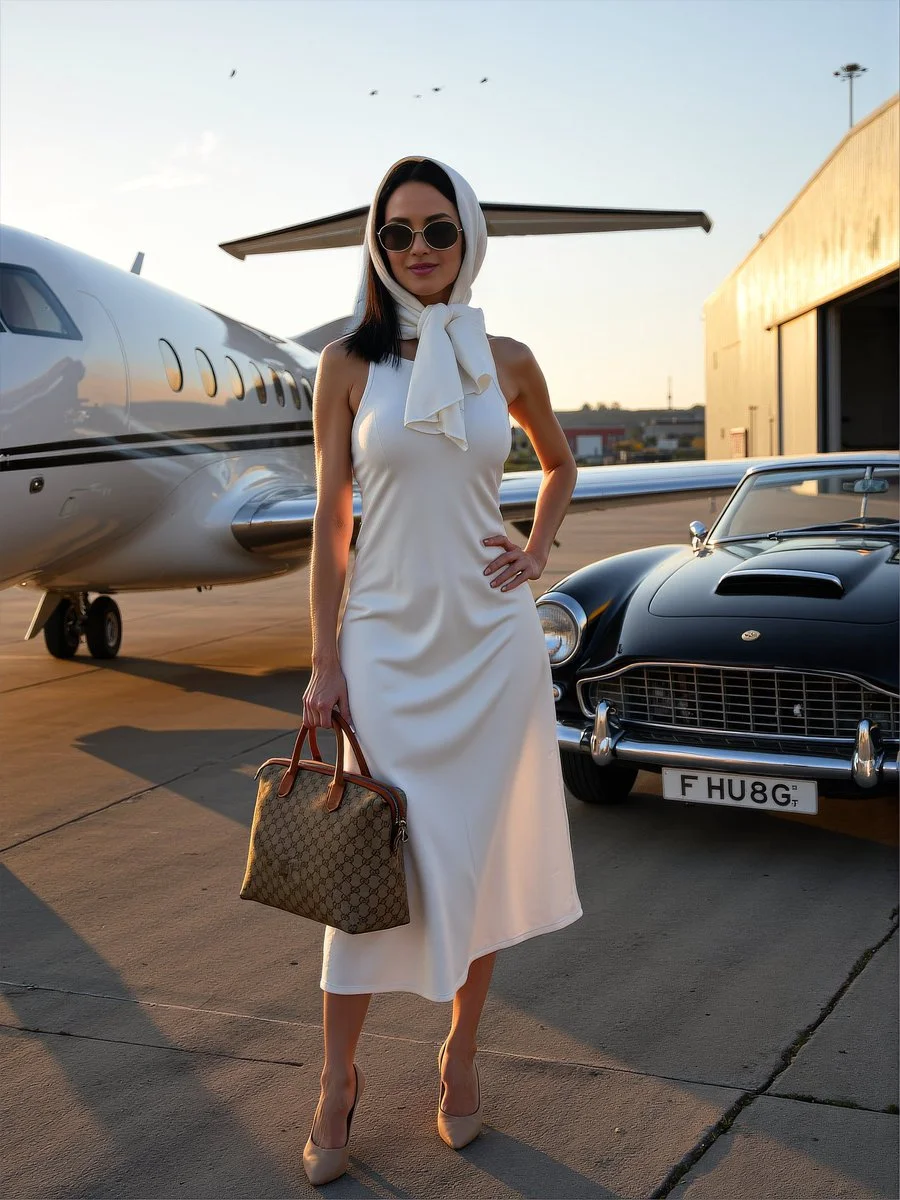 Luxury and Poise at Sunset