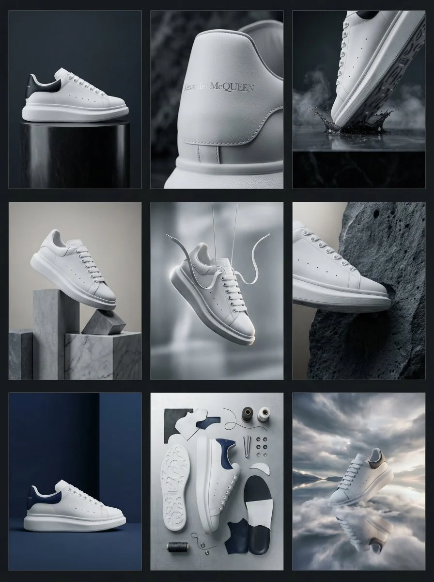 Luxury in Every Frame: The McQueen Sneaker Showcase