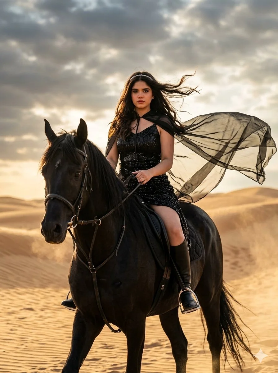 Majestic Grace Amidst Desert Winds