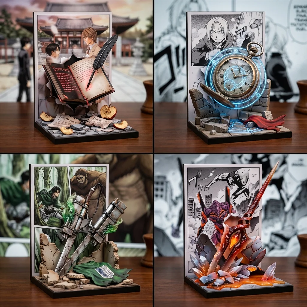 Manga-Inspired Shrine Relic: A Pop-Culture Tribute