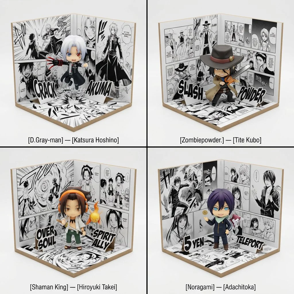 Manga Worlds in a Box: Shinigami Action Unfolds