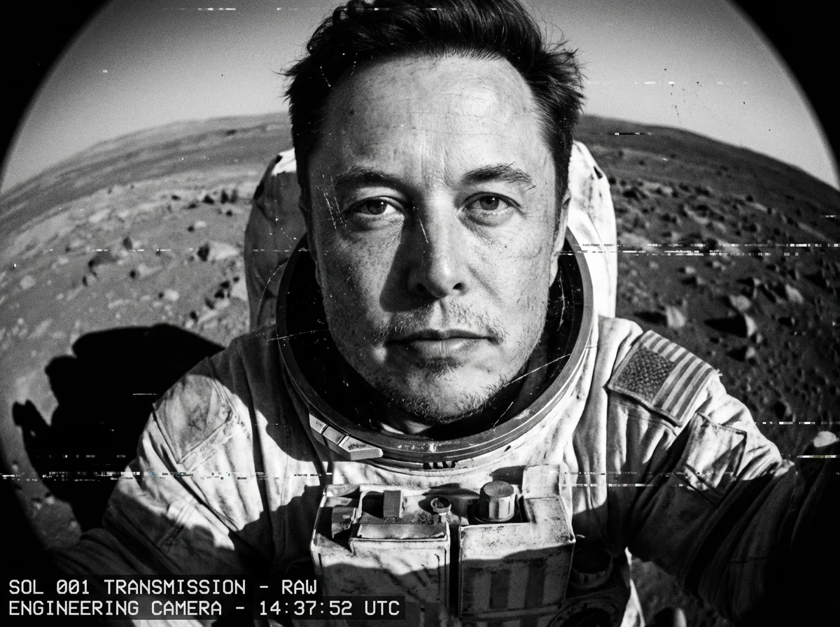 Mars Through a Dusty Lens: Elon Musk's Rover Encounter